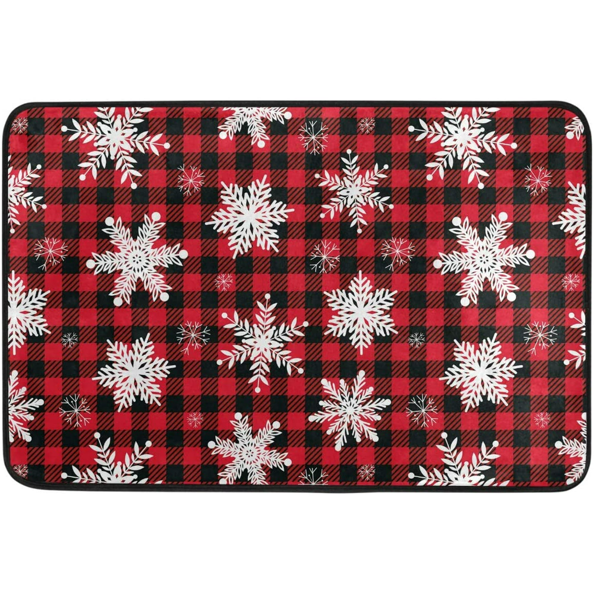 Christmas Snowflake Red Buffalo Plaid Door Mats Xmas Tree Winter Floor Mat Indoor Outdoor Entrance Bathroom Doormat Non Slip Washable Snowman Welcome Mats Home Merry Christmas Decor 23.6 x 15.7 inch Christmas Snowflake Red Buffalo Plaid Door Mats Xmas Tree Winter Floor Mat Indoor Outdoor Entrance Bathroom Doormat Non Slip Washable Snowman Welcome Mats Home Merry Christmas Decor 23.6 x 15.7 inch
